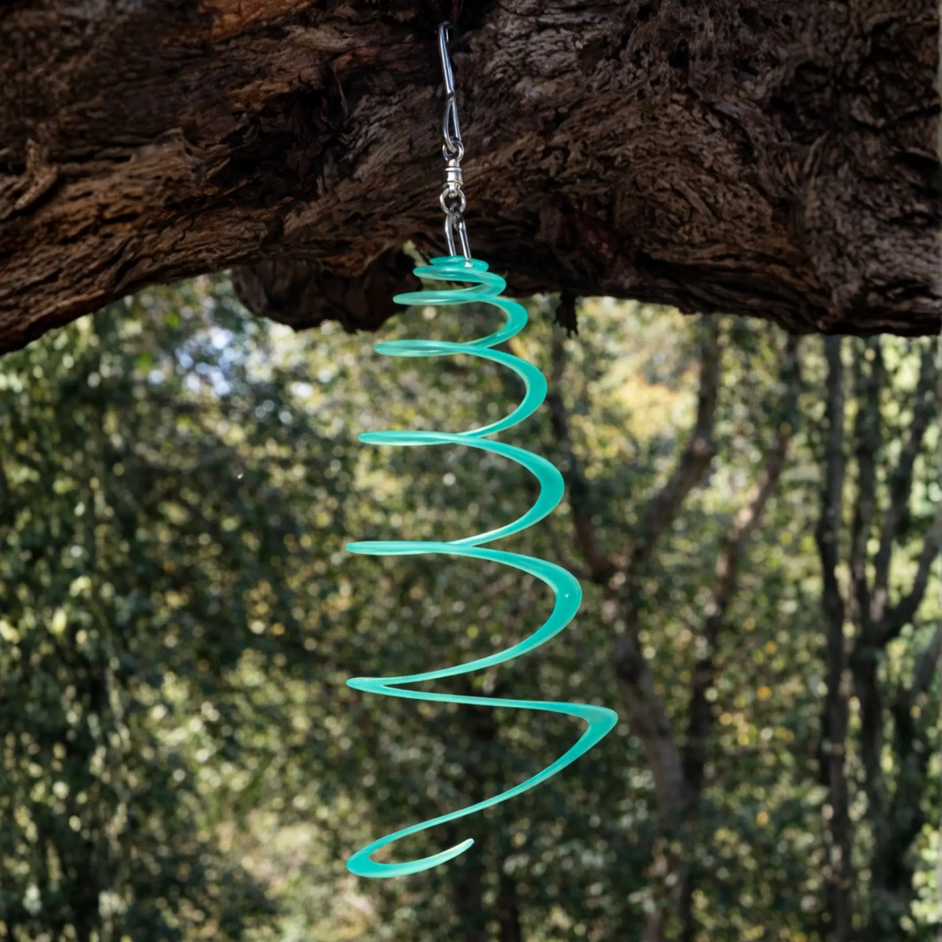 A PollyKit collection kit hanging outdoors, gathering local airborne pollen and mold particles near a clinic